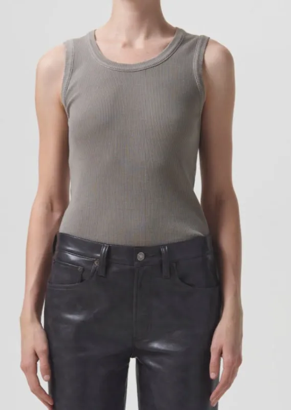 Poppy Tank in Drab sold by Agolde