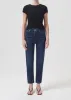 Riley High Rise Straight Crop (Stretch) in Divided sold by Agolde