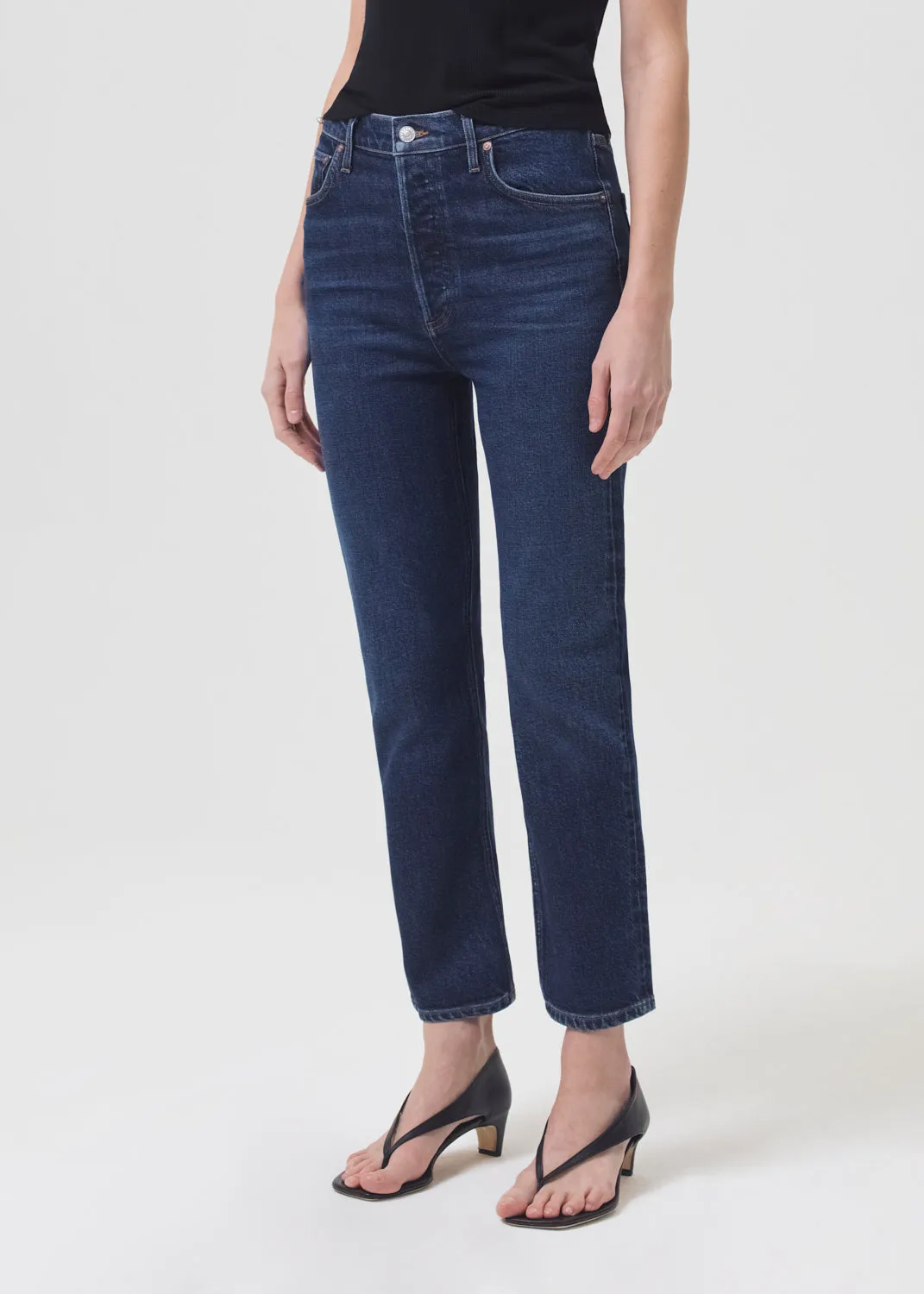 Riley High Rise Straight Crop (Stretch) in Divided sold by Agolde product image thumbnail 4