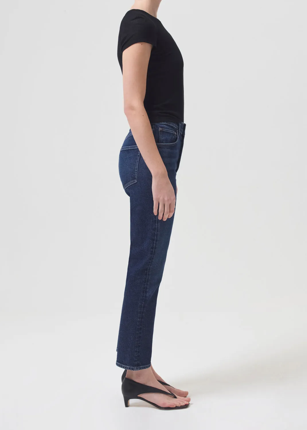 Riley High Rise Straight Crop (Stretch) in Divided sold by Agolde product image thumbnail 3