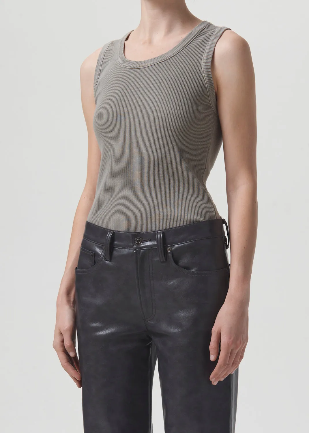 Poppy Tank in Drab sold by Agolde product image thumbnail 4