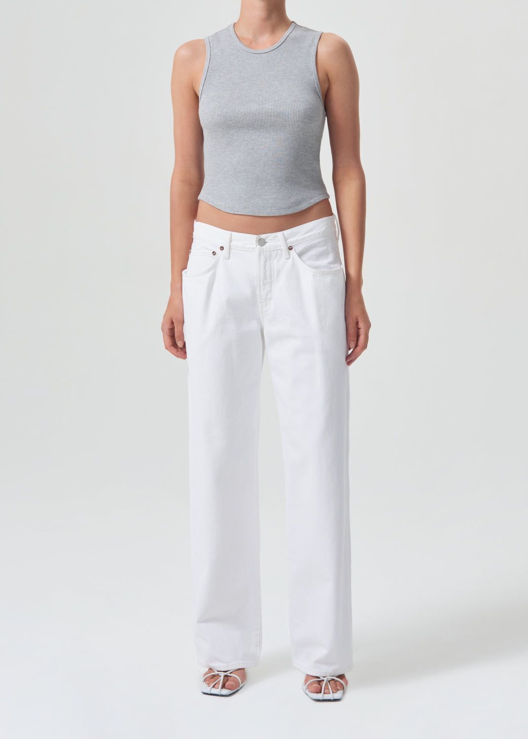 Nova Tank in Grey Heather sold by Agolde