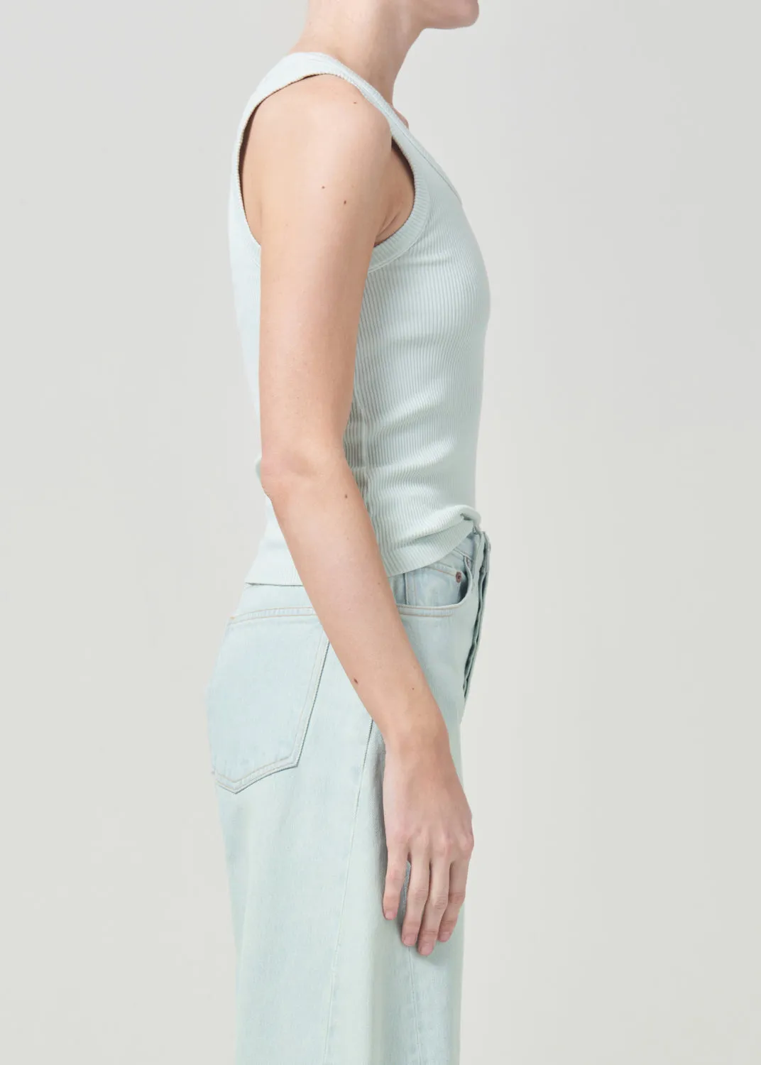 Poppy Tank in Mint sold by Agolde product image thumbnail 2