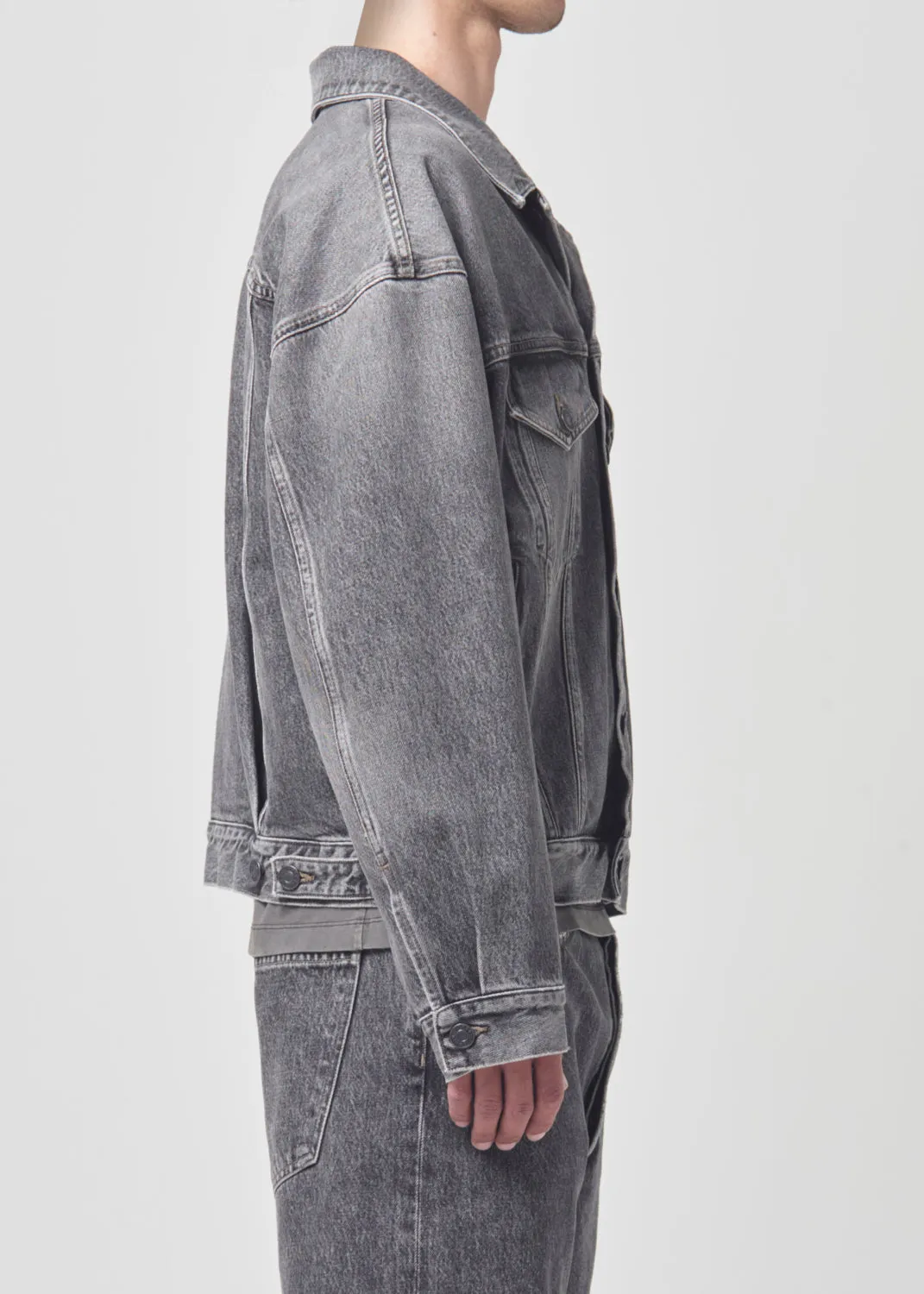 Stefano Jean Jacket in Fresh sold by Agolde product image thumbnail 4