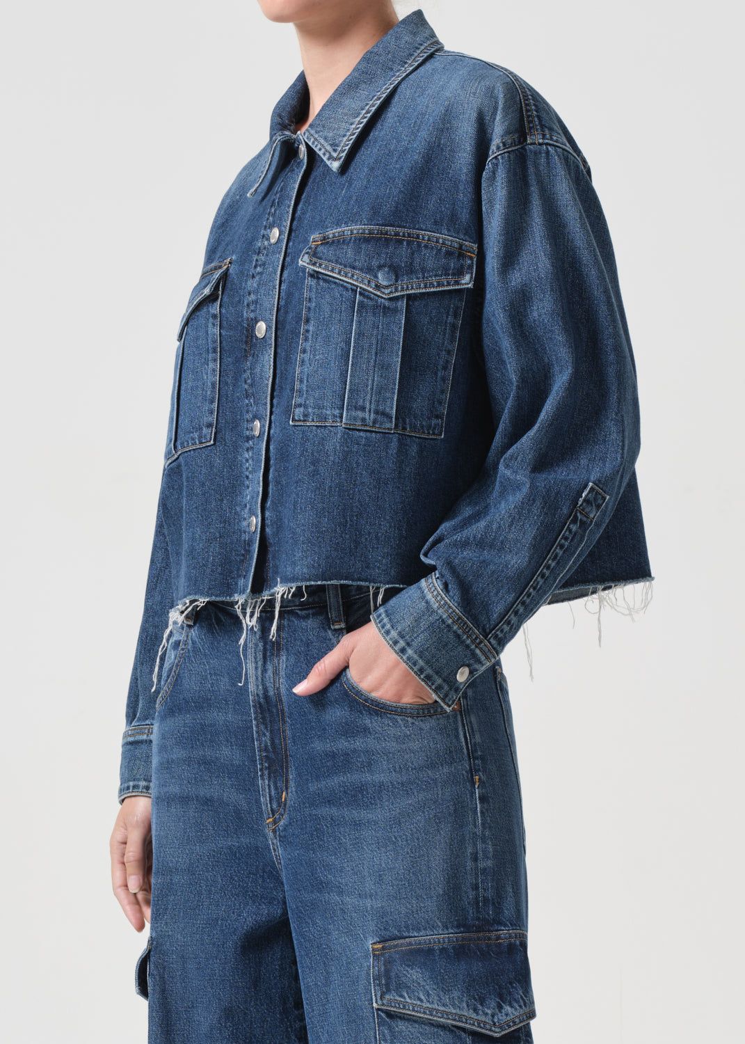 Nyx Denim Shirt in Pathway sold by Agolde product image thumbnail 5
