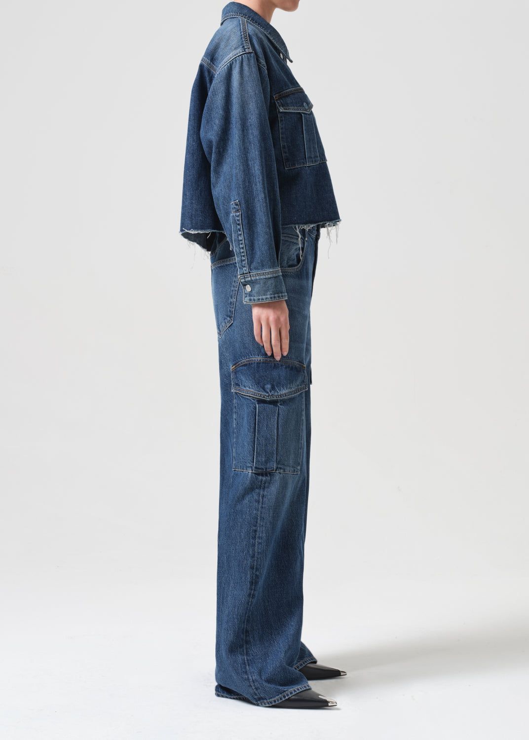 Nyx Denim Shirt in Pathway sold by Agolde product image thumbnail 4