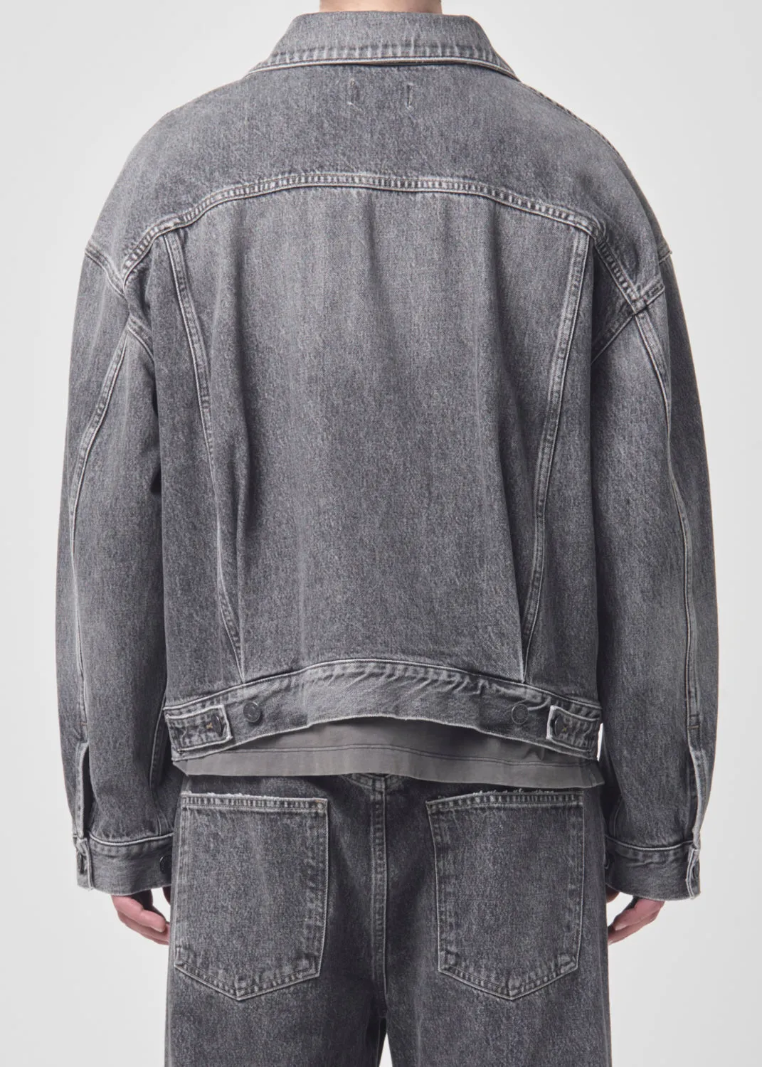 Stefano Jean Jacket in Fresh sold by Agolde product image thumbnail 5