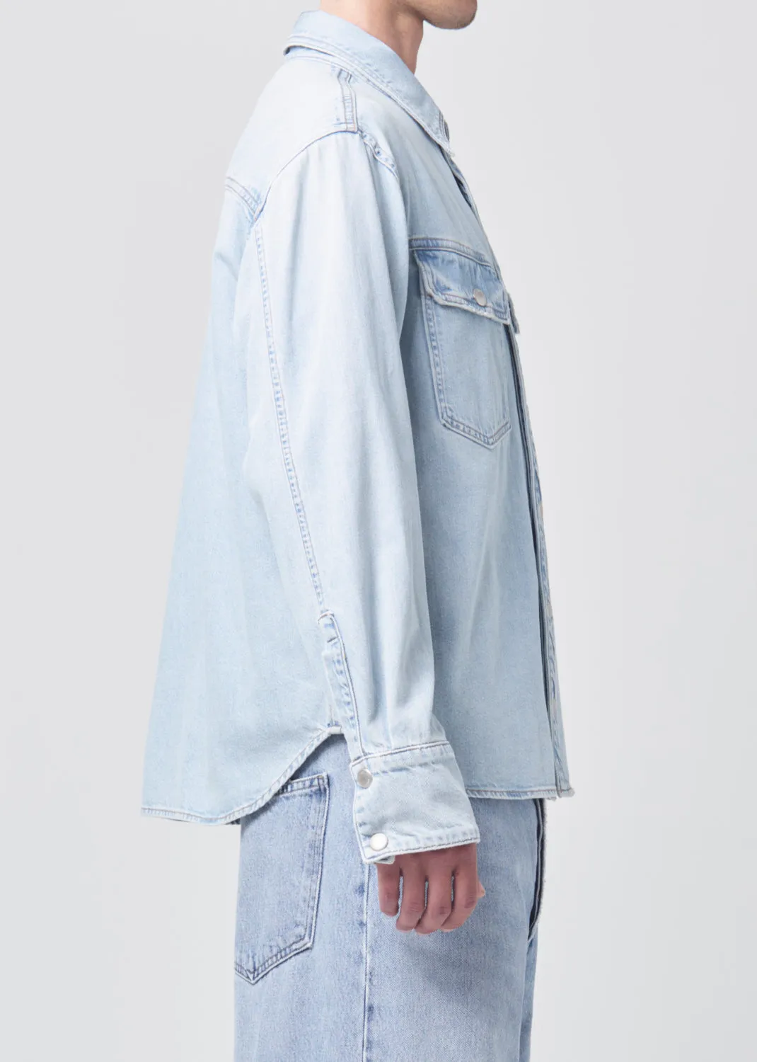 Lucian Shirt in Collins sold by Agolde product image thumbnail 3