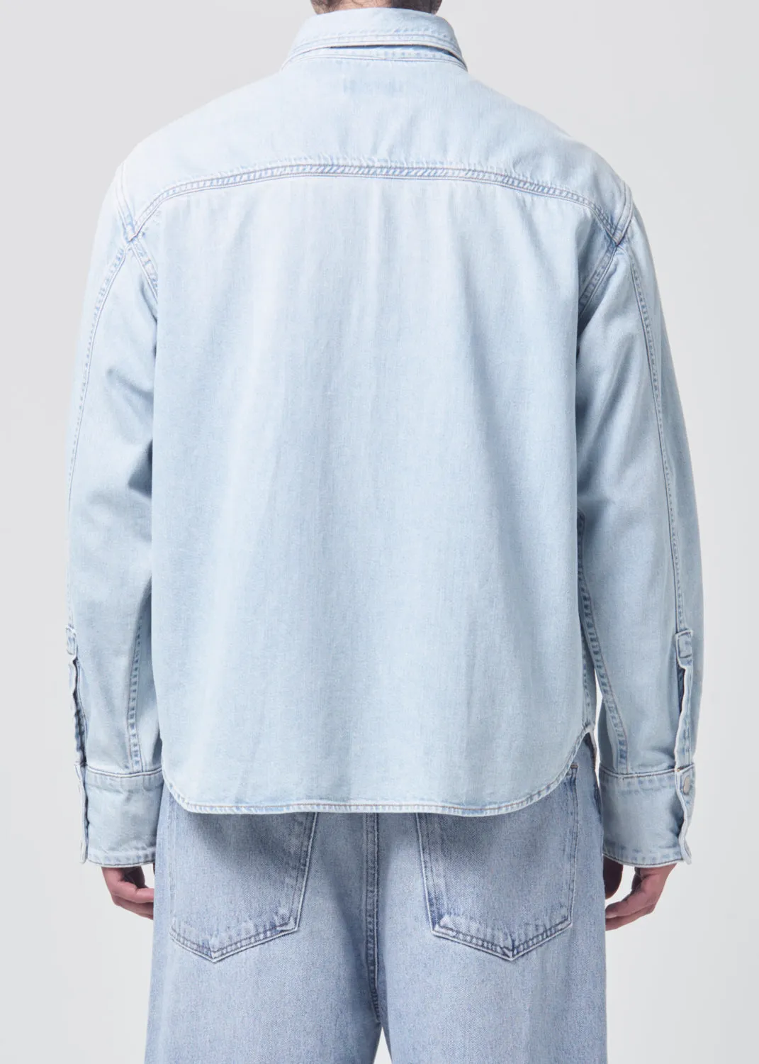 Lucian Shirt in Collins sold by Agolde product image thumbnail 4