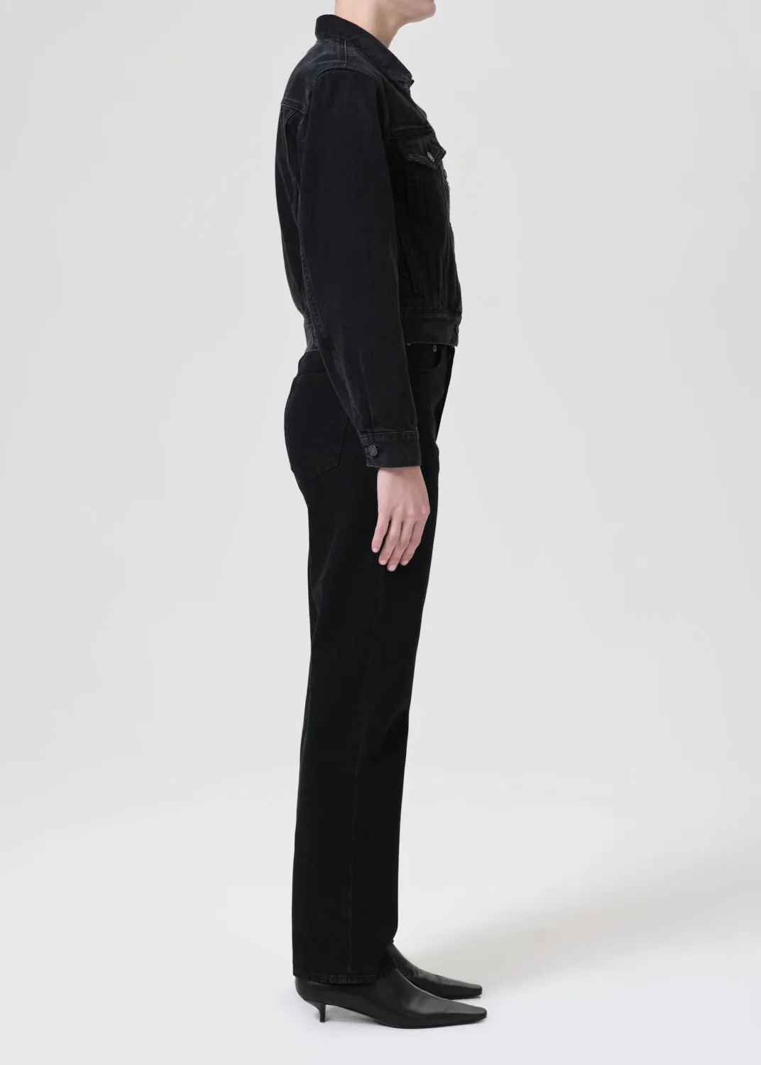 90's Pinch Waist High Rise Straight (Weightless) in Crushed sold by Agolde product image thumbnail 3