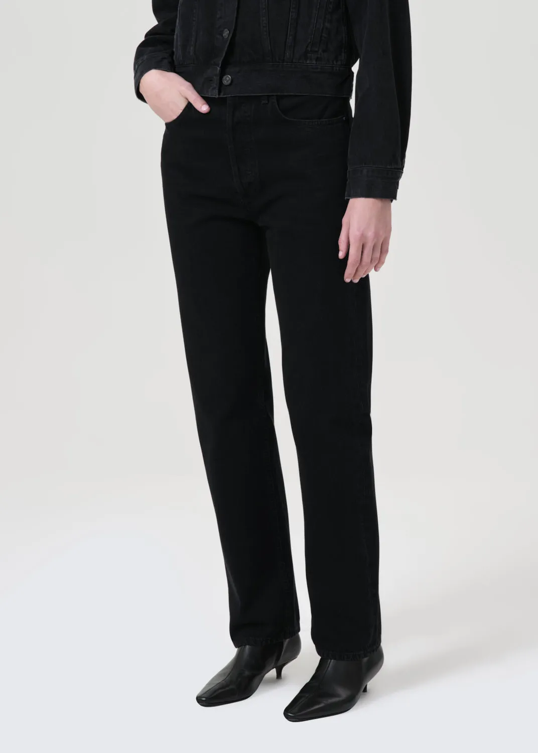 90's Pinch Waist High Rise Straight (Weightless) in Crushed sold by Agolde product image thumbnail 4