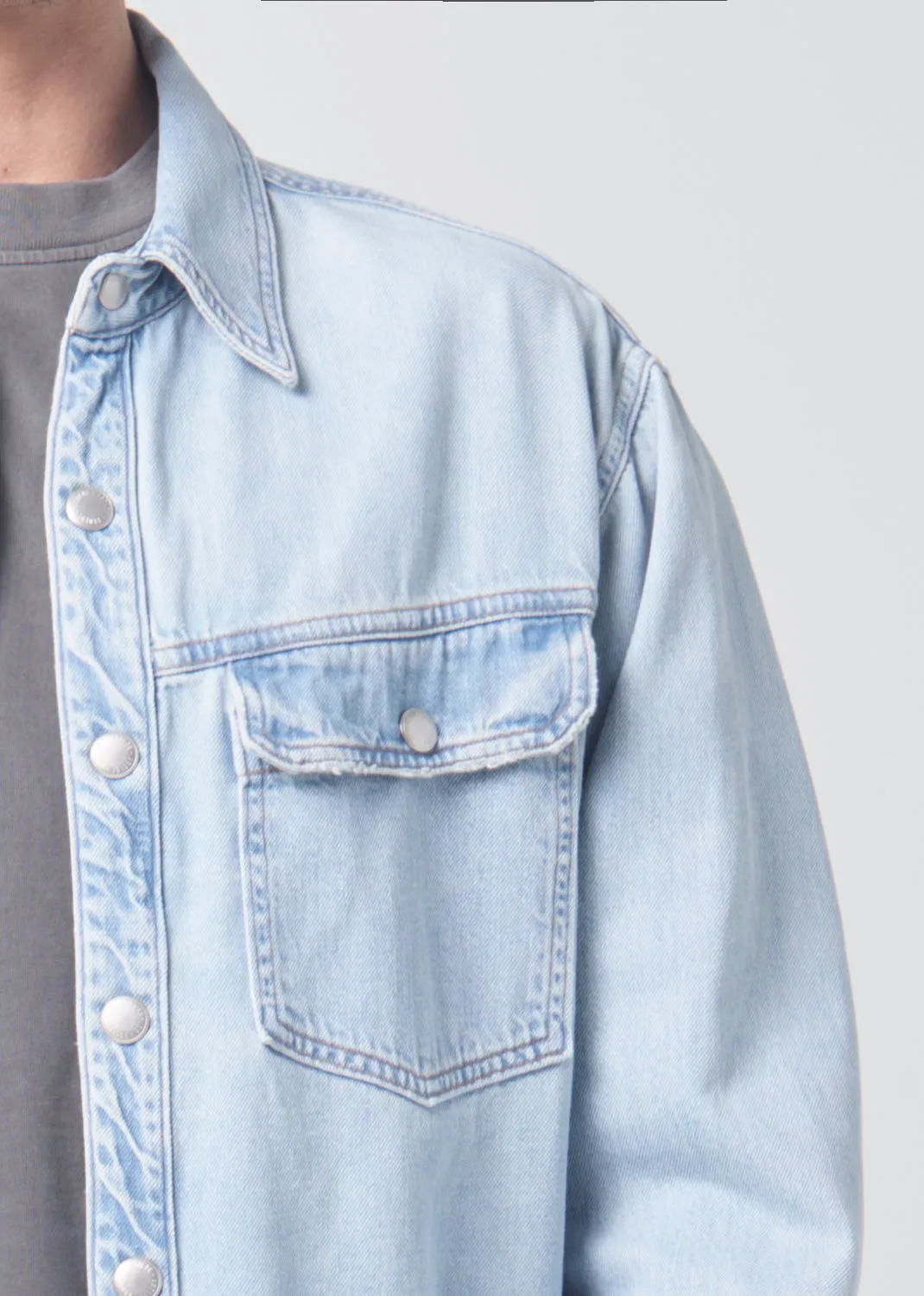 Lucian Shirt in Collins sold by Agolde product image thumbnail 5