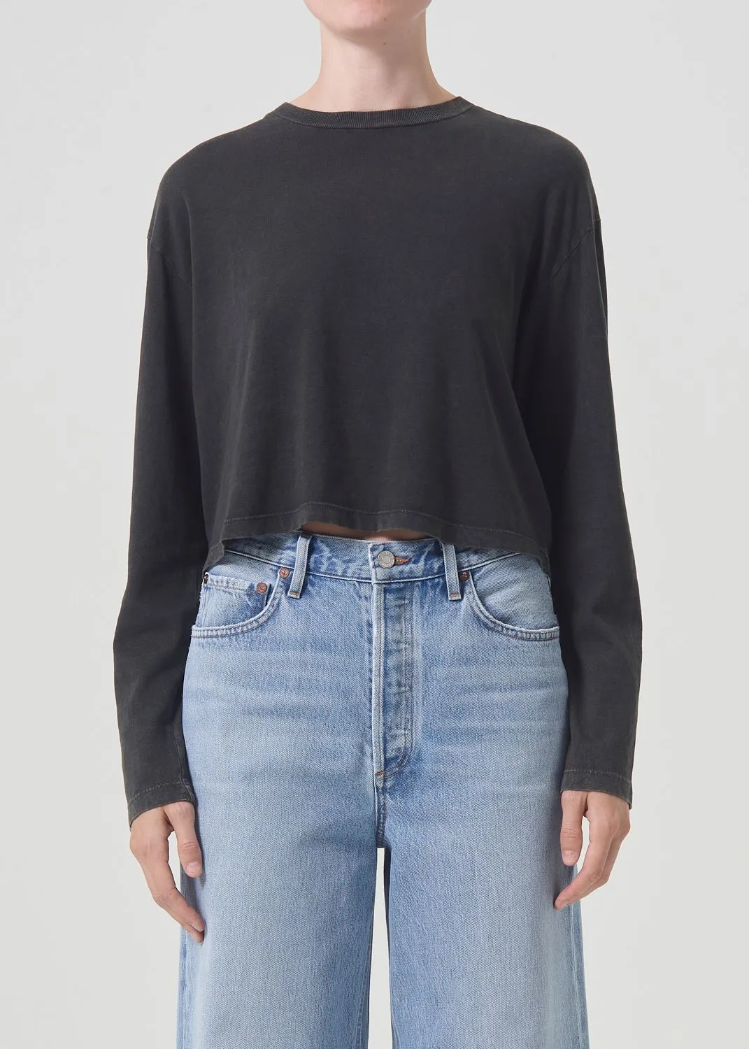 Mason Crop Tee in Fracture sold by Agolde