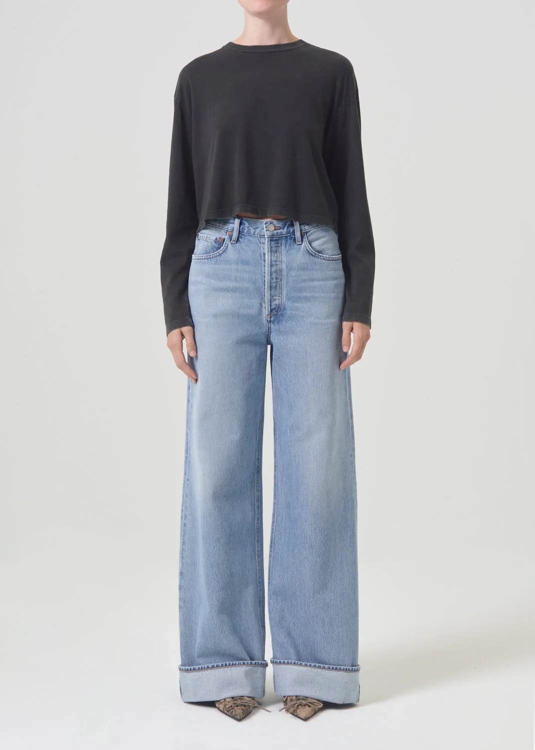 Mason Crop Tee in Fracture sold by Agolde product image thumbnail 2