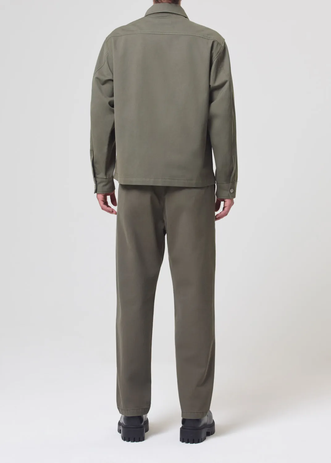Atlas Zip Shirt in Moss sold by Agolde product image thumbnail 4