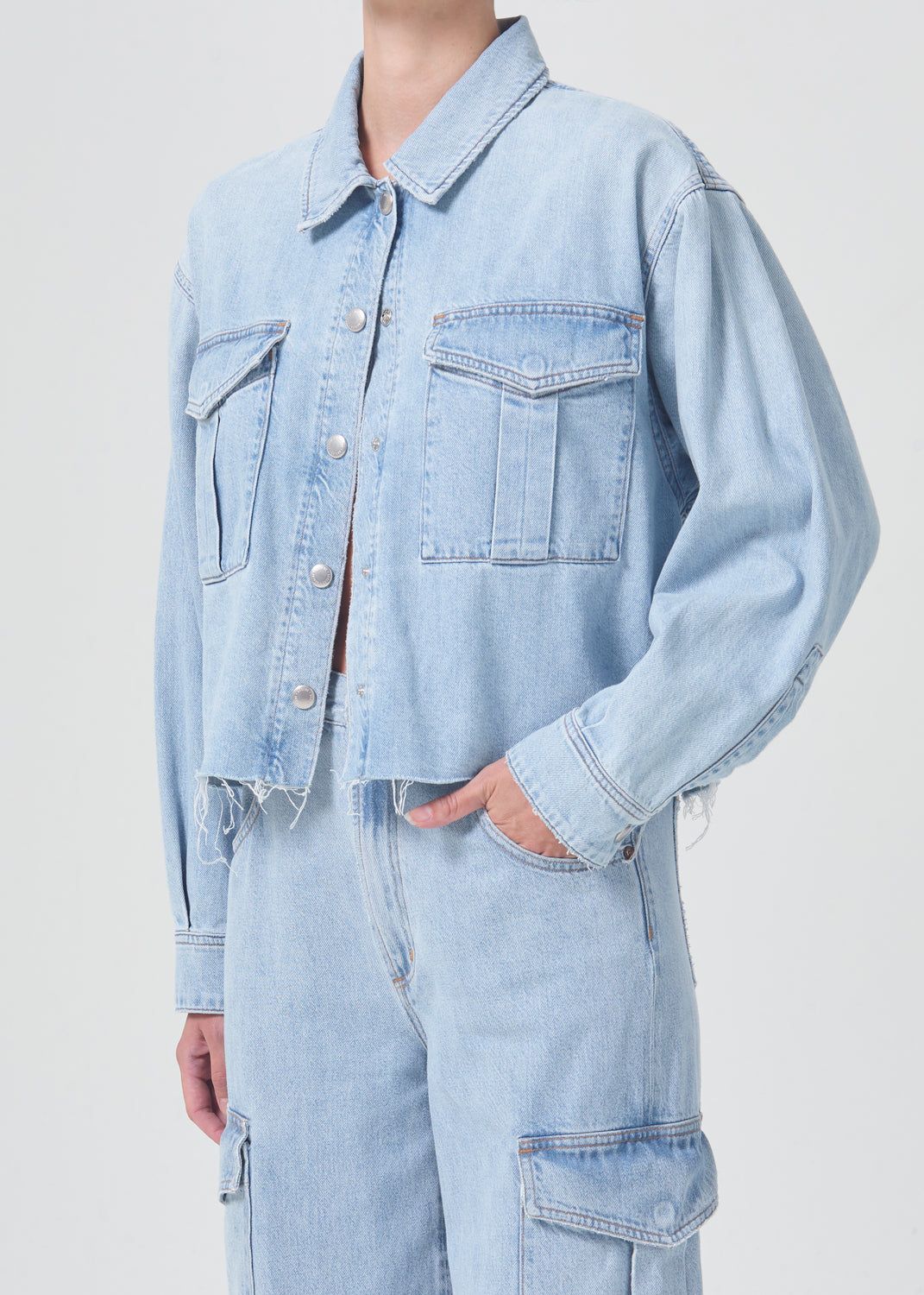 Nyx Denim Shirt in Realm sold by Agolde product image thumbnail 4