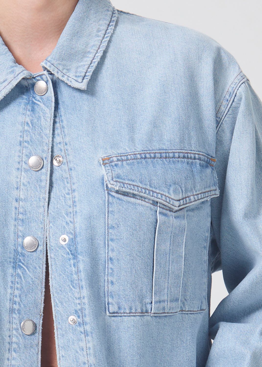 Nyx Denim Shirt in Realm sold by Agolde product image thumbnail 6