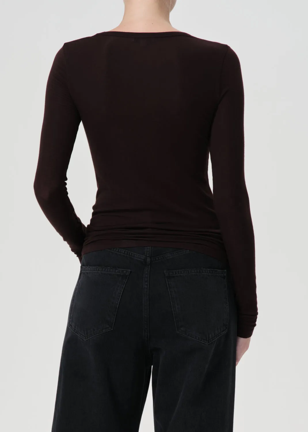 Corey Scoop Neck Tee in Infusion sold by Agolde product image thumbnail 2