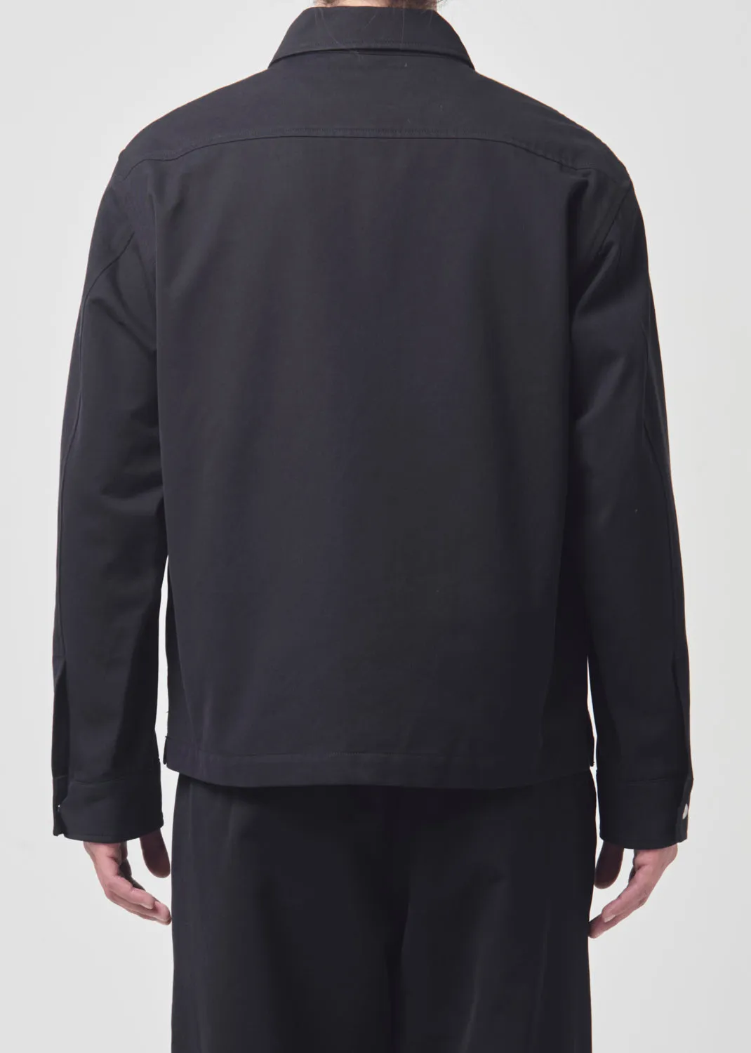 Atlas Zip Shirt in Black sold by Agolde product image thumbnail 5