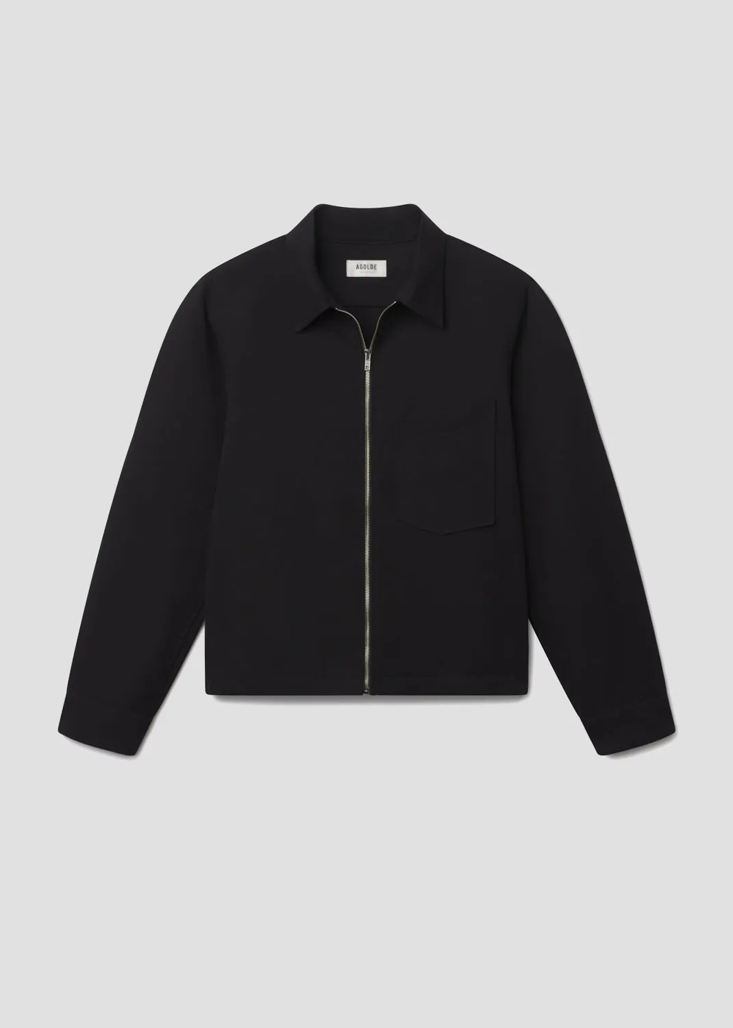 Atlas Zip Shirt in Black sold by Agolde product image thumbnail 2
