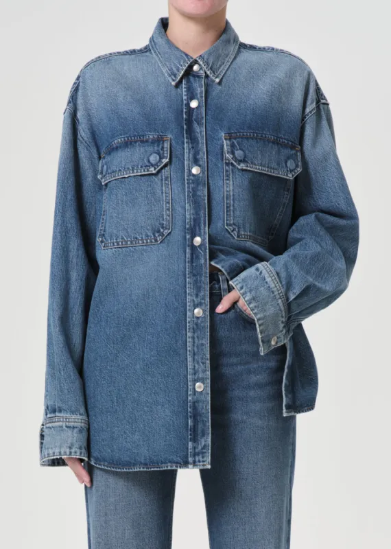 Camryn Shirt in Swing sold by Agolde