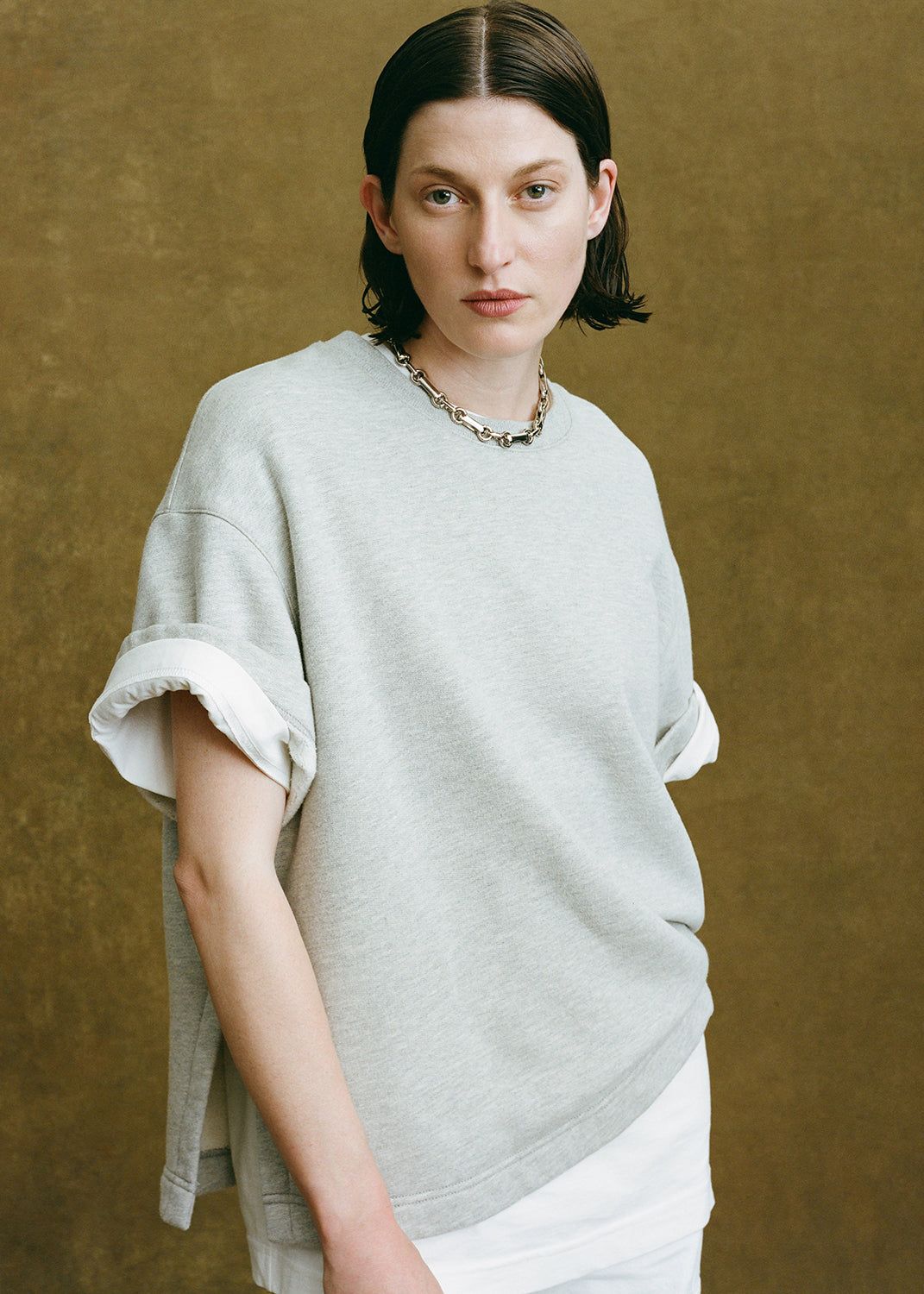 Ash Sweatshirt in Heather Grey sold by Agolde product image thumbnail 7