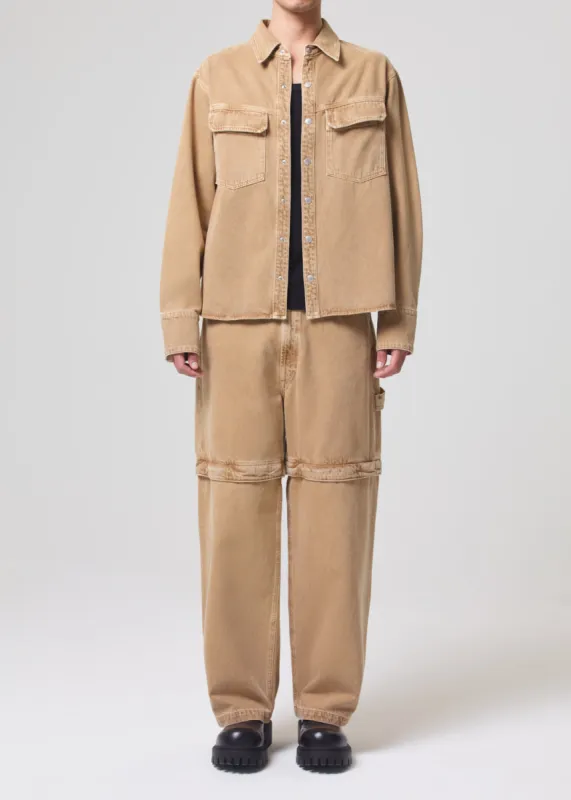 Rosco Zip Utility in Cardboard sold by Agolde