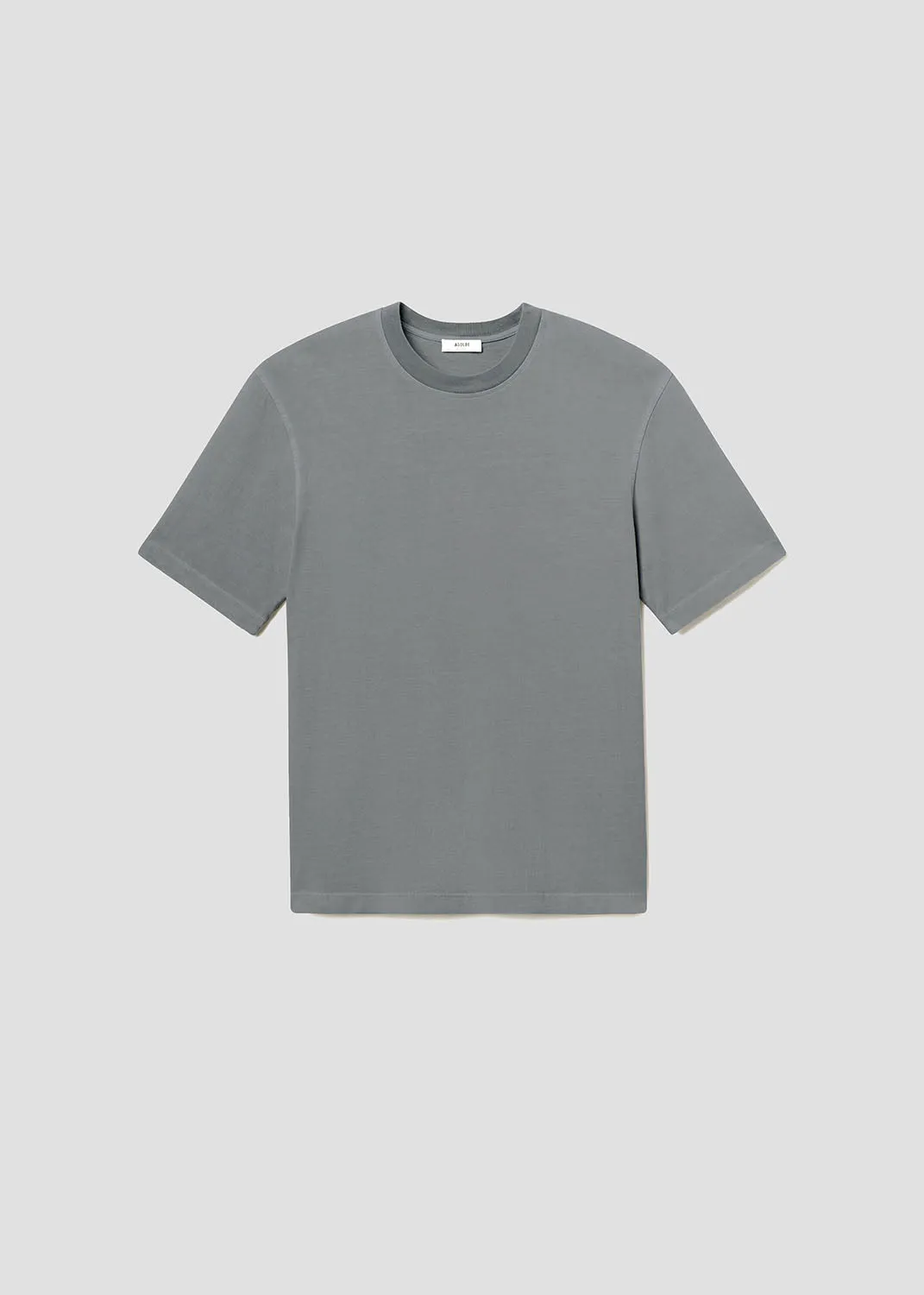 Asha Mock Neck Tee in Flint sold by Agolde