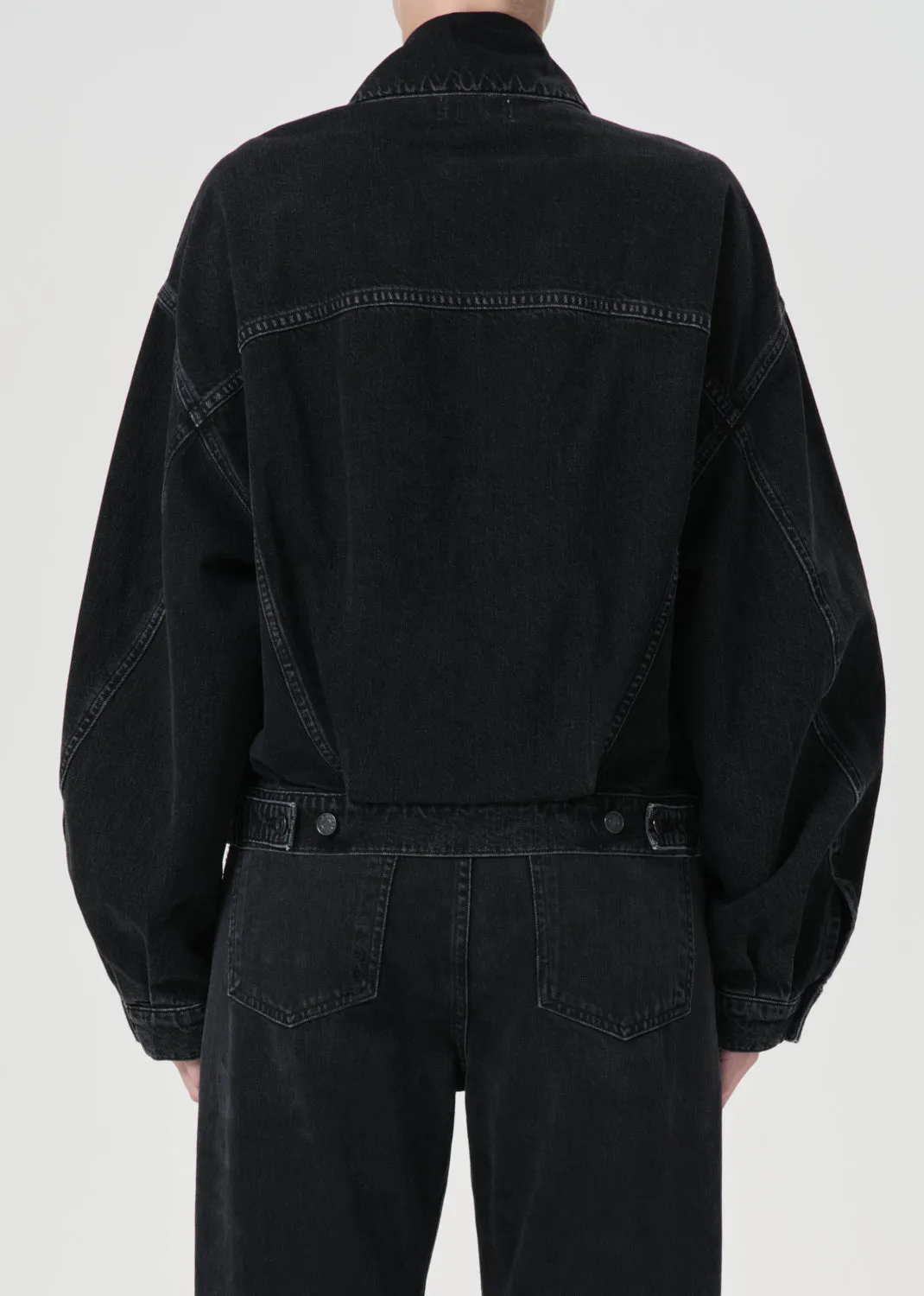 Dalton Balloon Jacket in Spider sold by Agolde product image thumbnail 3
