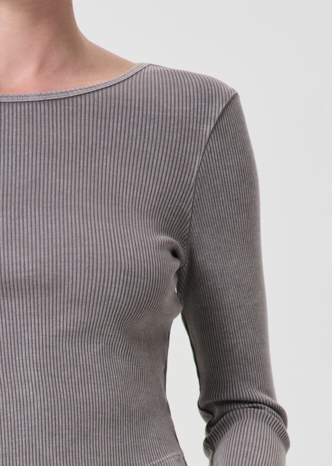 Nova Long Sleeve Tee in Owl sold by Agolde product image thumbnail 5