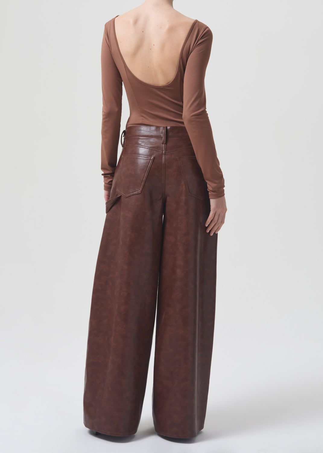 Paulette Bodysuit in Beeswax sold by Agolde product image thumbnail 2