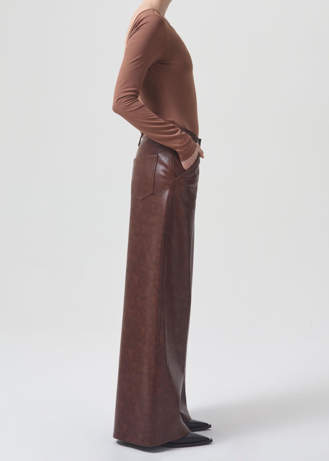 Paulette Bodysuit in Beeswax sold by Agolde product image thumbnail 3