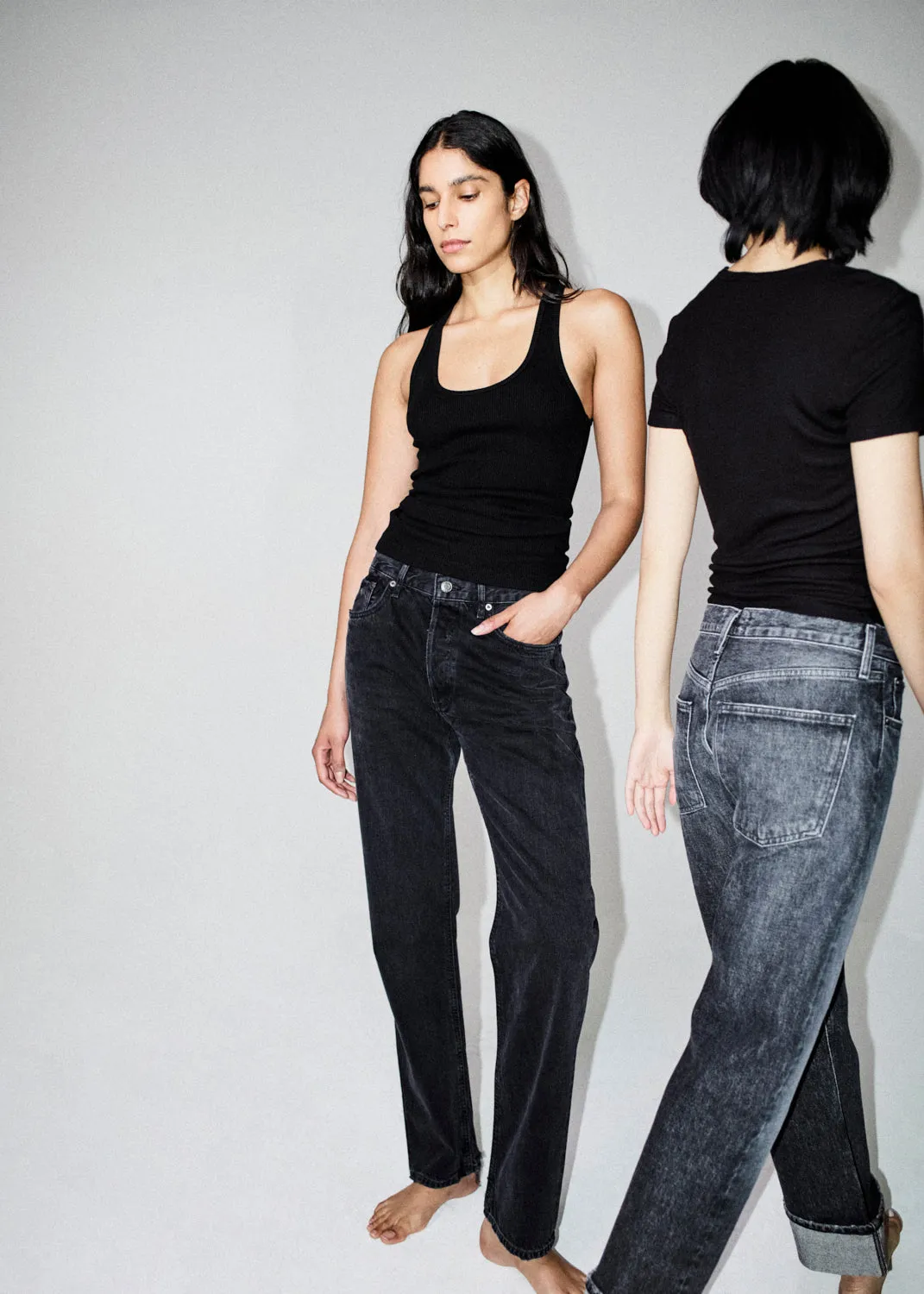 Lana Mid Rise Straight in Conduct sold by Agolde product image thumbnail 2