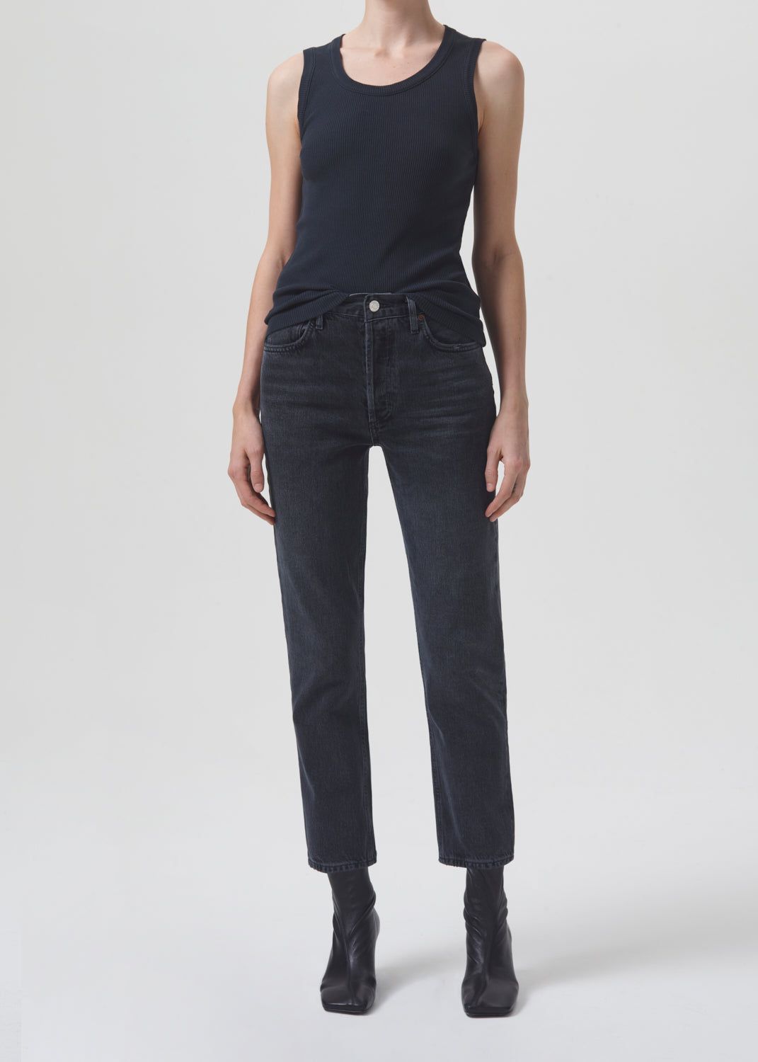 Riley High Rise Straight Crop in Edit sold by Agolde