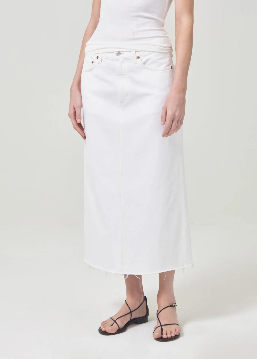 Della Skirt in Milkshake sold by Agolde product image thumbnail 4