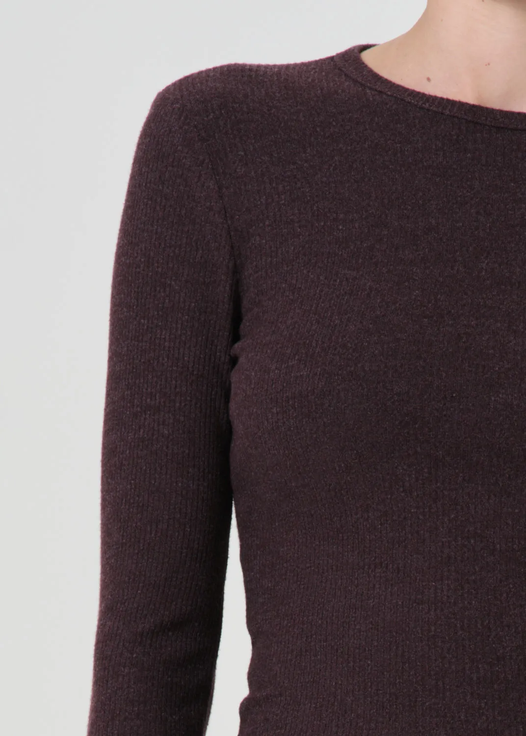Delphi Slim Tee in Raisin sold by Agolde product image thumbnail 5