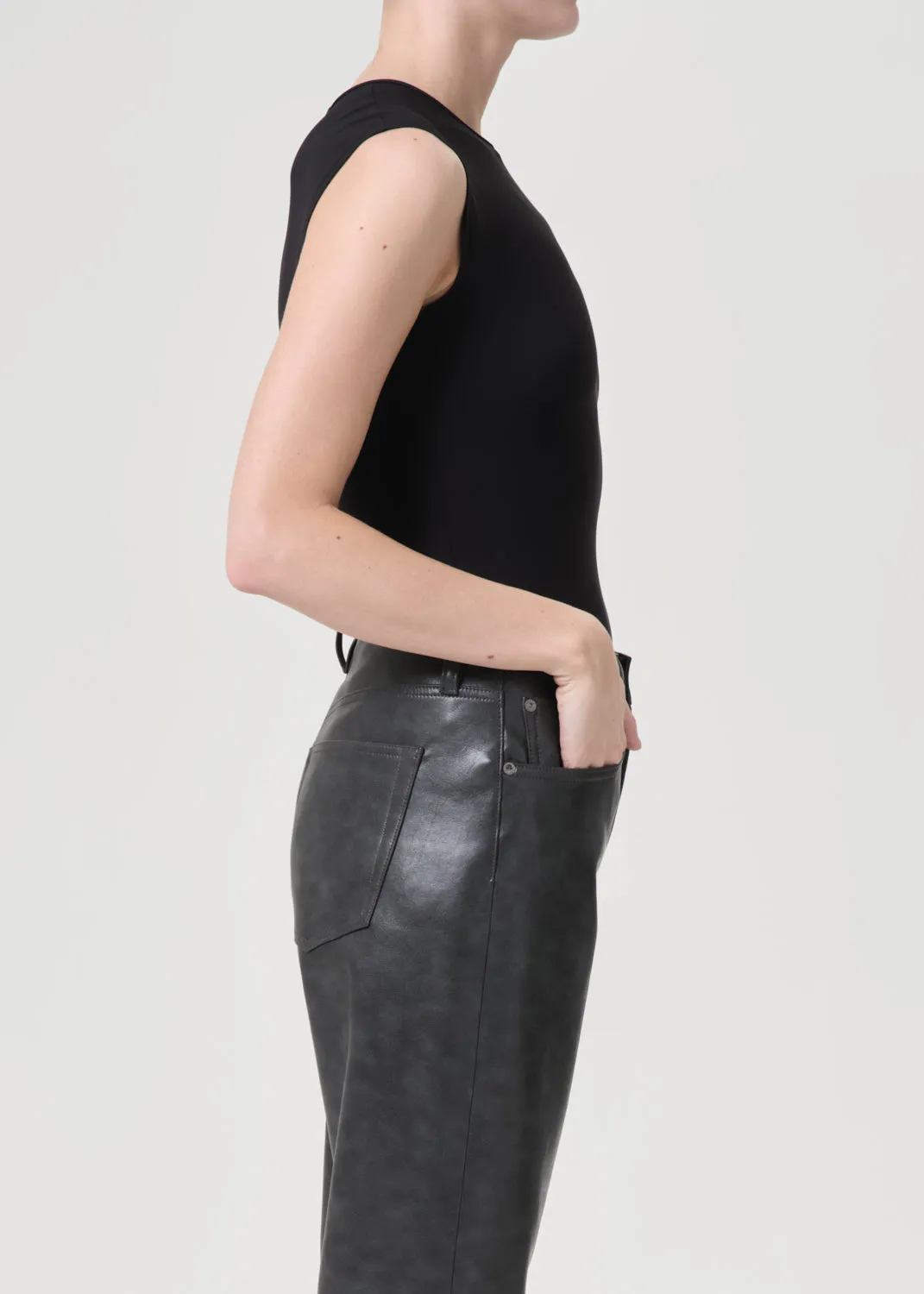 Aura Bodysuit in Black sold by Agolde product image thumbnail 3