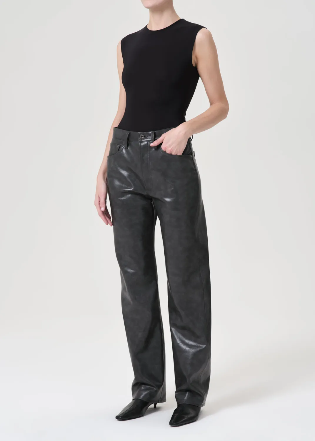 Aura Bodysuit in Black sold by Agolde product image thumbnail 5