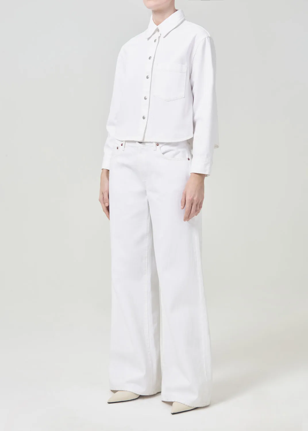 Dagmar Shirt in Milkshake sold by Agolde product image thumbnail 5