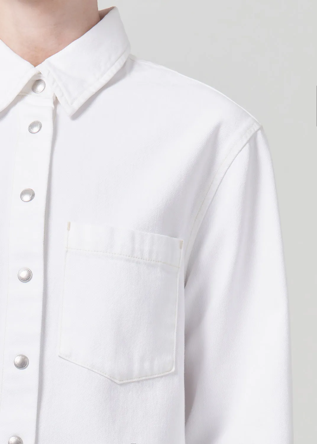 Dagmar Shirt in Milkshake sold by Agolde product image thumbnail 4