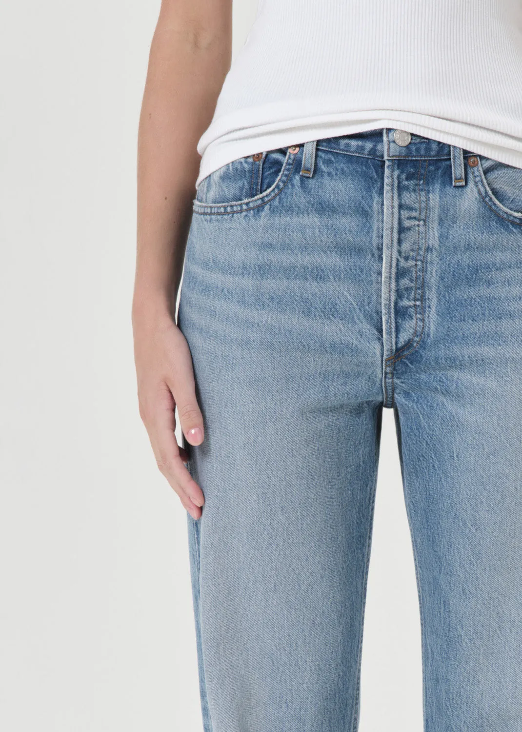 90's Pinch Waist High Rise Straight in Infinite sold by Agolde product image thumbnail 5