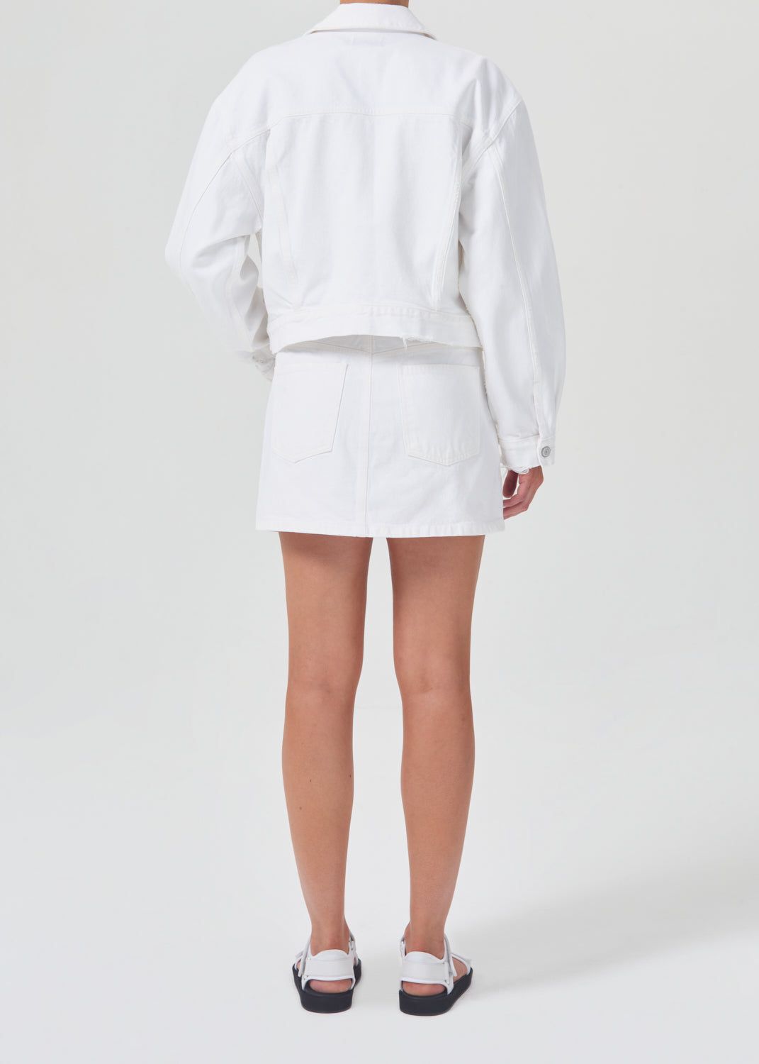 Liv Mini Skirt in Milkshake sold by Agolde product image thumbnail 2