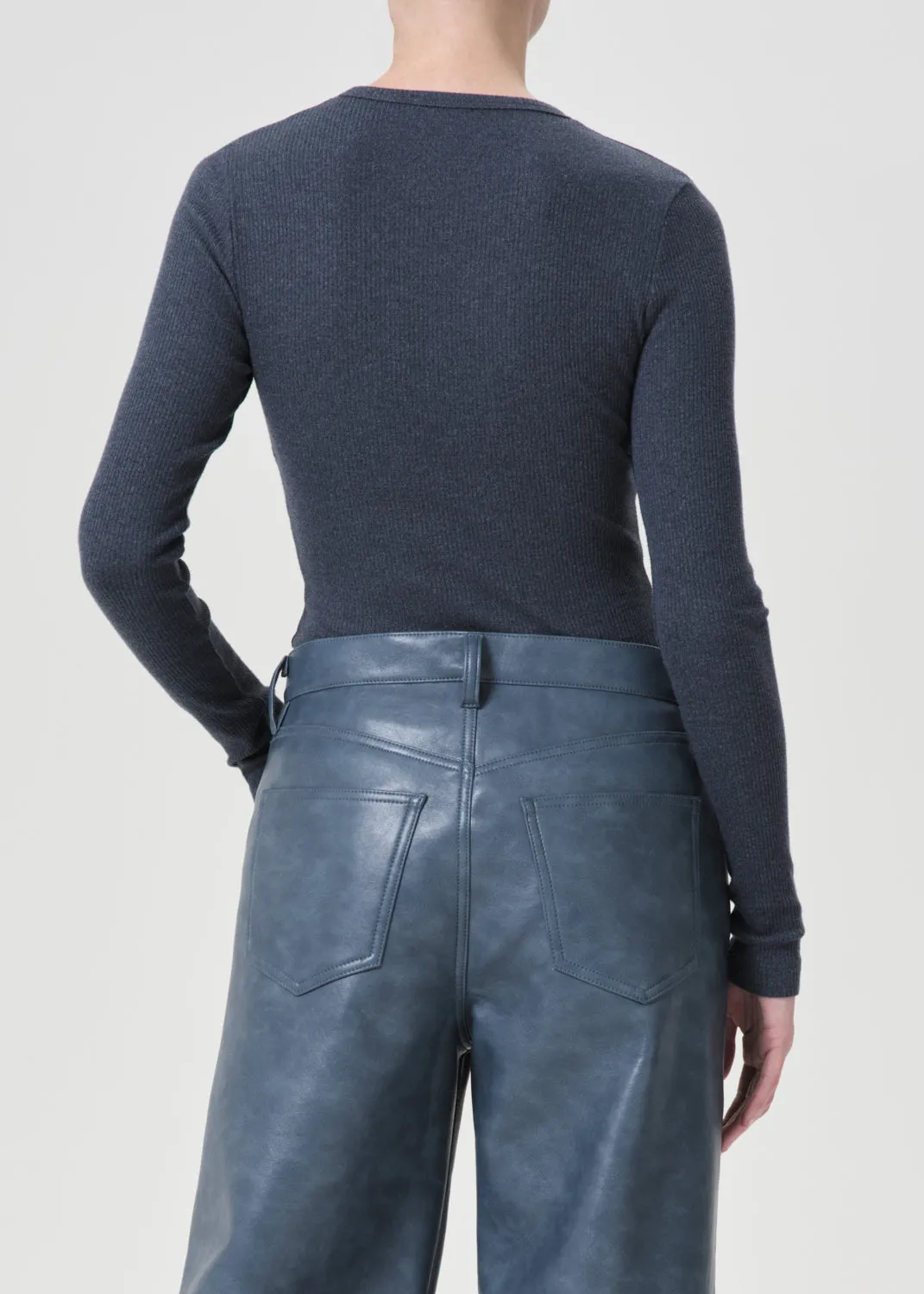 Delphi Slim Tee in Blue Jay sold by Agolde product image thumbnail 2