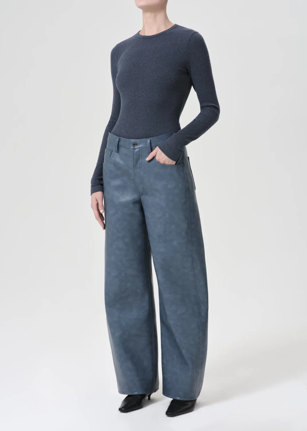 Delphi Slim Tee in Blue Jay sold by Agolde product image thumbnail 5