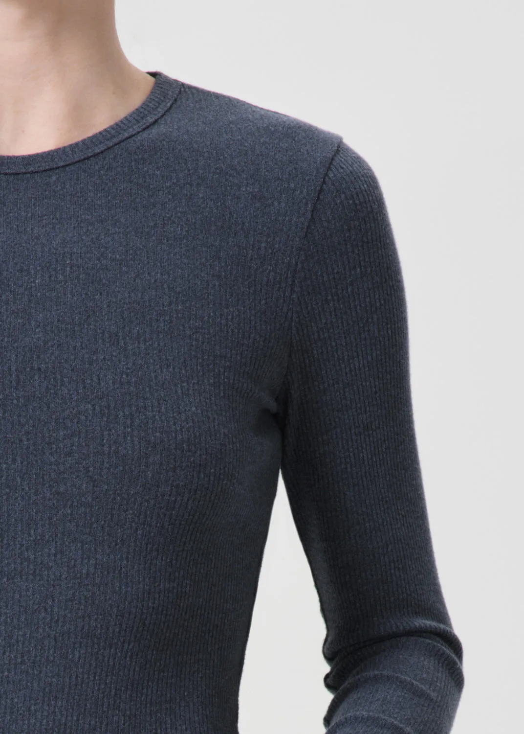 Delphi Slim Tee in Blue Jay sold by Agolde product image thumbnail 4