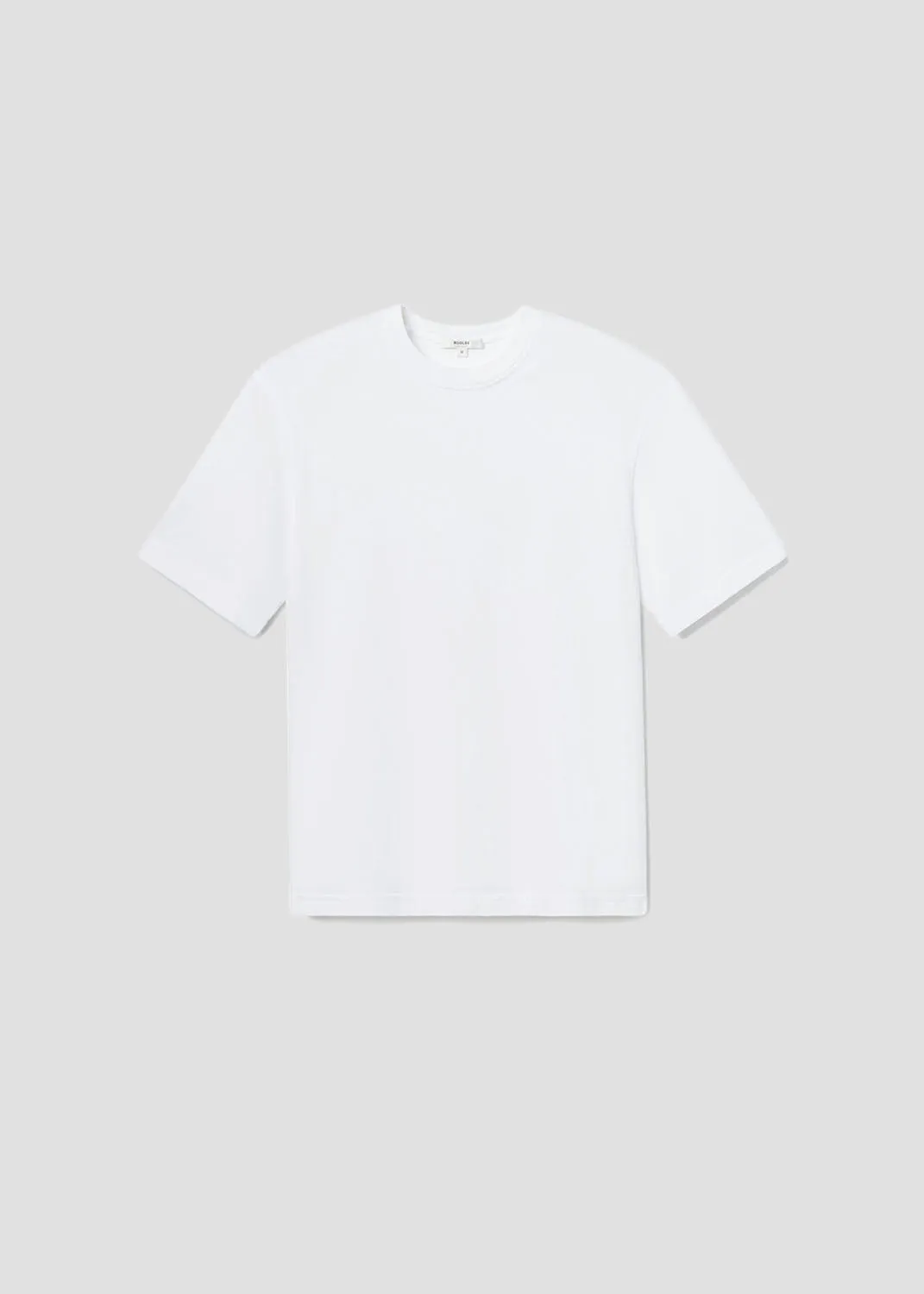 Asha Mock Neck Tee in White sold by Agolde product image thumbnail 2