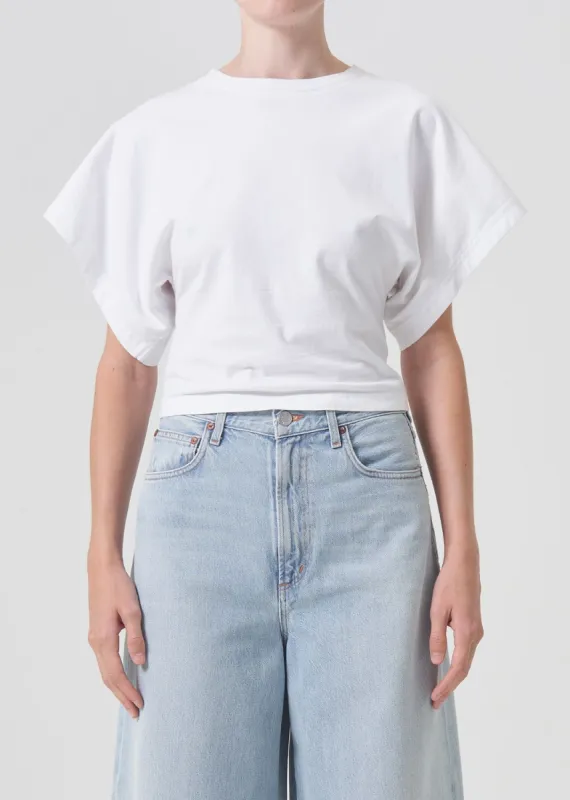 Britt Tee in White sold by Agolde