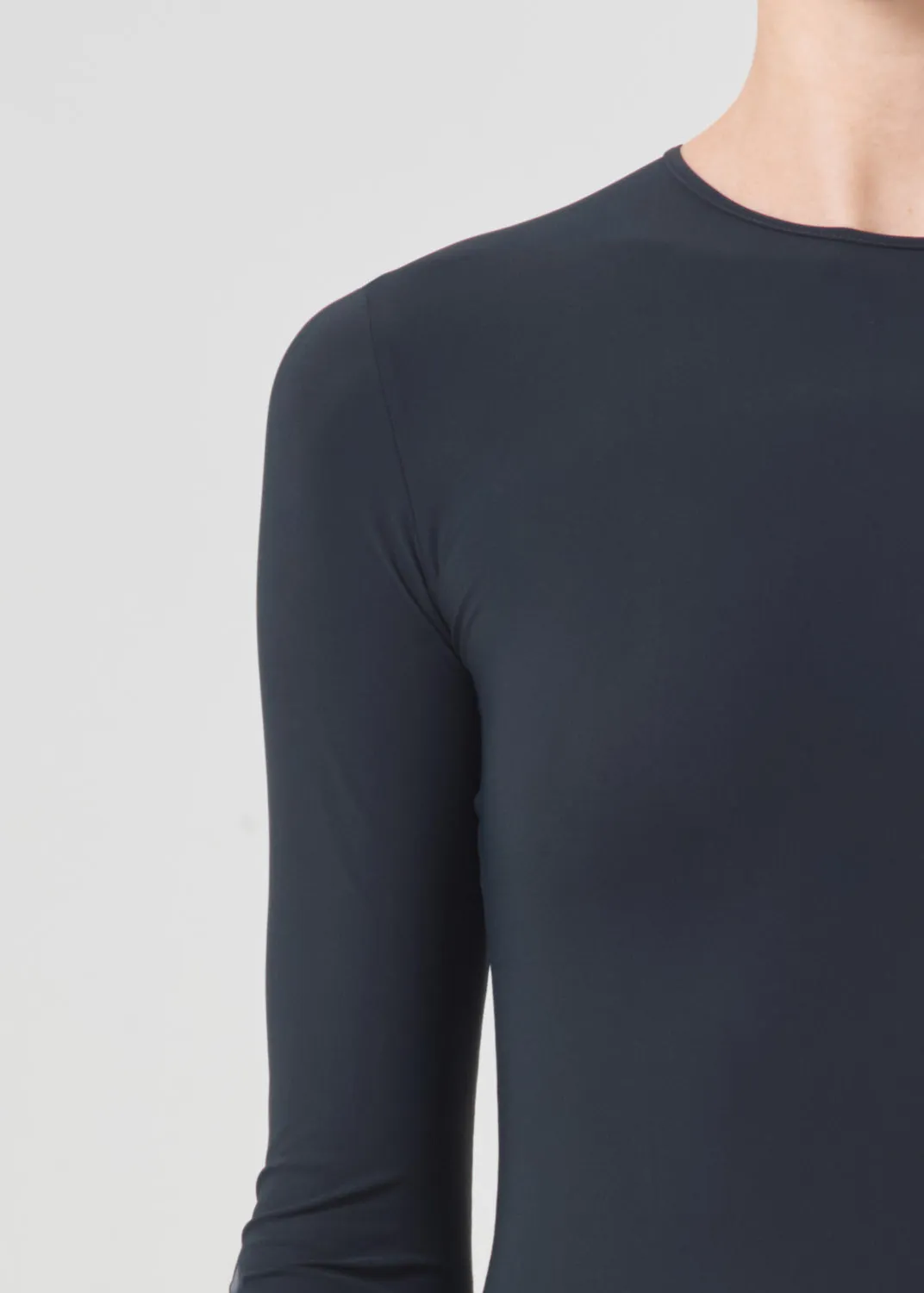 Aura Long Sleeve Bodysuit in Granite sold by Agolde product image thumbnail 5