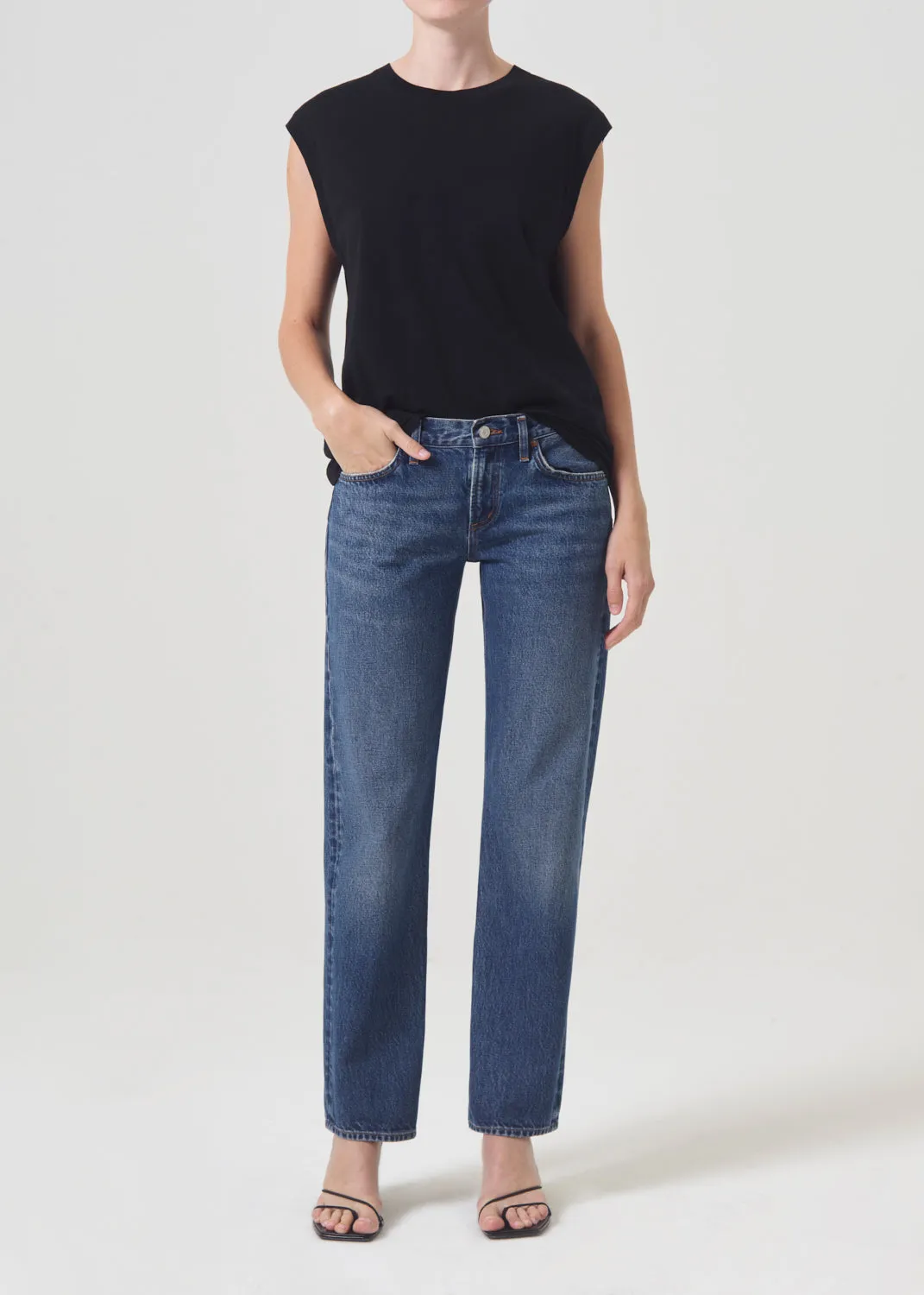 Raya Muscle Tee in Black sold by Agolde product image thumbnail 2