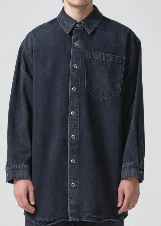 Lucas Shirt in Disappear sold by Agolde